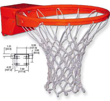 Master International Professional Breakaway Rim with Tube Tie Net attachment